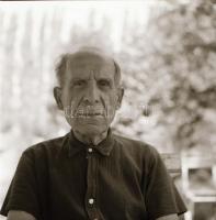 1963 Czóbel Béla festőművész, Kotnyek Antal (1921-1990) budapesti fotóriporter hagyatékából 7 db vin...