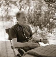 1963 Czóbel Béla festőművész, Kotnyek Antal (1921-1990) budapesti fotóriporter hagyatékából 7 db vin...