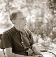 1963 Czóbel Béla festőművész, Kotnyek Antal (1921-1990) budapesti fotóriporter hagyatékából 7 db vin...