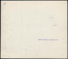 cca 1939 Haár Ferenc (1908-1997) budapesti fotóművész és fotóriporter hagyatékából pecséttel jelzett...