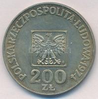 Lengyelország 1974. 200Zl Ag "A Lengyel Népköztársaság 30. évfordulója" T:2 patina
Poland...