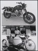 Régi motorok különféle időkből, 6 db mai nagyítás, 10x15 cm