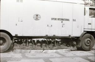 1993 Síncsiszoló gépkocsi, 9 db vintage negatív, 24x36 mm