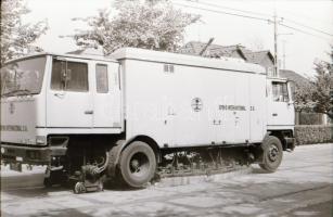 1993 Síncsiszoló gépkocsi, 9 db vintage negatív, 24x36 mm