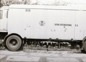 1993 Síncsiszoló gépkocsi, 9 db vintage negatív, 24x36 mm