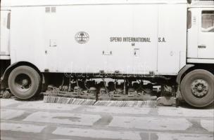 1993 Síncsiszoló gépkocsi, 9 db vintage negatív, 24x36 mm