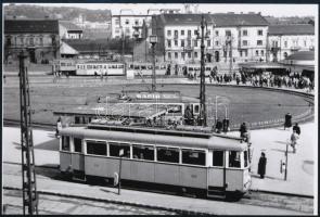 1990 Budapest, Moszkva téri átépítés, 15 db vintage negatív (24x36 mm) + 3 db mai nagyítás (cca 1960...