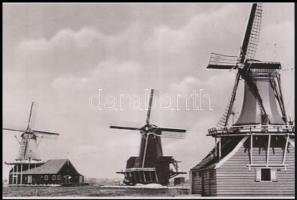 cca 1980 Szélmalmok, 7 db mai nagyítás, Fekete György (1904-1990) budapesti fényképész gyűjtéséből, ...