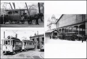 1989. március 7. A 418-as villamos a Füzesi főműhely előtt, 14 db vintage negatív (24x36 mm) + 3 db ...