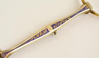 Díszes fém lornyon, h: 15 cm