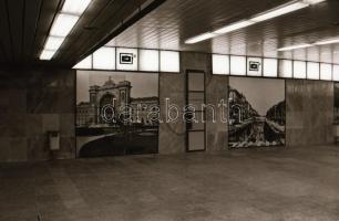 1985. január 15. Budapest, a Marx téri aluljáróban készült felvétel sorozat, 32 db vintage negatív R...