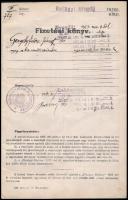 1923-1924 Gergely Endre (1885-1938) térképész, ny. m. kir. csendőr százados fizetési könyve