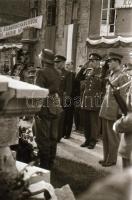 cca 1948 Budapest, Dísz tér, katonai koszorúzási ünnepség, 28 db vintage negatív Rózsa György (?-?) budapesti fotóriporter hagyatékából, 24x36 mm