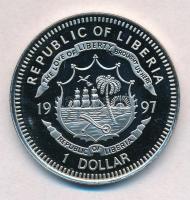 Libéria 1997. 1$ Cu-Ni "Halak" multicolor T:PP
Libéria 1997. 1 Dollar Cu-Ni "Fisches...