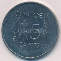 Svájc 1977. 5Fr Cu-Ni "Johann Pestalozzi halálának 150. évfordulója" T:1,1- 
Switzerland ...