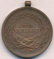 1914. "Ferenc József Bronz Vitézségi Érem" Br kitüntetés mellszalag nélkül. Szign.: Tauten...