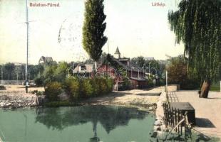 Balatonfüred, Látkép, kiadja Koller KárolyJózsef (ázott / wet damage)