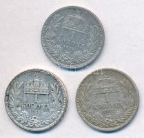 1894-1915. 1K Ag "Ferenc József" (3xklf) T:2-,3 patina