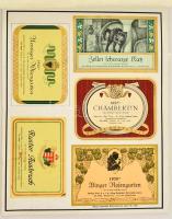 kb 250 db klf boroscímke nyomtatványon / 250 wine labels in booklet