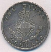 Mombasa / Brit gyarmat 1888H 1R Ag "Imperial British East Africa Co." T:2 
Mombasa / Brit...