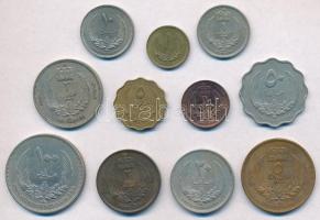 Líbia 1952-1965. 1m-2P (11xklf) T:1-,2
Libya 1952-1965. 1 Millieme - 2 Piastres (11xdiff) C:AU,XF