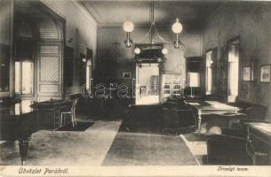 1909 Parádsasvár, Parád-Sasvár, Kastély, Társalgó terem, belső