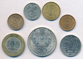 Kazahsztán 1993-2002. 2t-100T (7xklf) T:1-
Kazakhstan 1993- 2 Tyin - 100 Tenge (7xdiff) C:AU