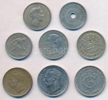 Luxemburg 1916-1980. 25c-20Fr (8xklf) T:1-,2 Luxembourg 1916-1980. 25 Centimes - 20 Francs (8xdiff) C:AU,XF