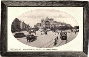 1910 Budapest VII. Központi (Keleti) pályaudvar, villamosok (EK)