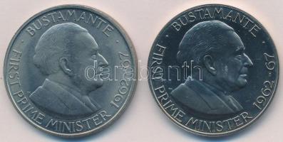 Jamaica 1969-1971. 1D Cu-Ni "Bustamante" (2x) T:1 Jamaica 1969-1971. 1 Dollar Cu-Ni "Bustamante" (2x) C:UNC Krause KM#50, KM#57