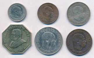 Sierra Leone 1964-1987. 1/2c-1L (6xklf) T:1-,2 Sierra Leone 1964-1987. 1/2 Cent - 1 Leone (6xdiff) C:AU,XF