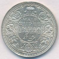 Brit-India 1941. 1/2R Ag "VI.György" T:2 
British India 1941. 1/2 Rupee Ag "George V...