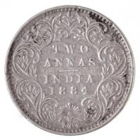Brit-India 1884. 2A Ag "Viktória" T:2
British India 1884. 2 Annas "Victoria" C:...