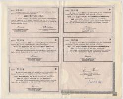 Budapest 1946."4 1/2%-kal kamatozó Államadóssági Kölcsönkötvény" bemutatóra szóló ideiglen...