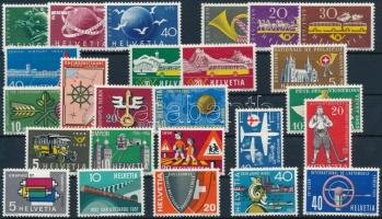 1949-1957 25 klf bélyeg, közte sorok, 1949-1957 25 stamps