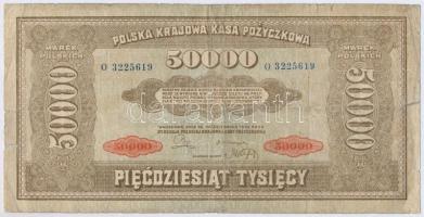 Lengyelország 1922. 50.000M T:III- Poland 1922. 50.000 Marek C:VG Krause 33