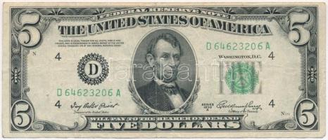 Amerikai Egyesült Államok 1953-1957. (1950) 5$ Ivy Baker Priest - George M. Humphrey T:III USA 1953-1957. (1950) 5 Dollars Ivy Baker Priest - George M. Humphrey C:F