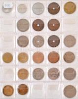 126db-os vegyes külföldi fémpénz tétel albumban T:vegyes
126pcs of various metal coins in album C:m...