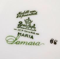 Rosenthal virágmintás süteményes tányér, 5 db, matricás, jelzett, hibátlan, d: 17 cm