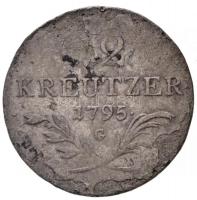 1795G 12kr Ag "Ferenc" (4,38g) T:3 lapkahiba
Huszár: 2011., Unger III.: 1394.c