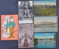 Nagyméretű cipős doboz benne sok száz modern képeslap továbbá 50-es évek és kevés háború előtti is: ...