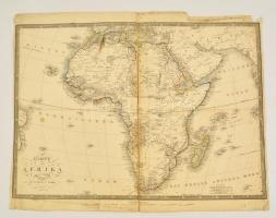1842 Afrika térképe, F. Fried, Wien, Artaria & Comp, a széleinél kissé gyűrött, 36x50 cm./ 1839 Map of Africa, F. Fried, Wien, Artaria & Comp., with creased margins, 36x50 cm.