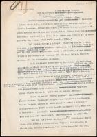 cca 1960 Boldizsár Iván (1912-1988) író, újságíró kézzel kijavított gépirata. Visszaemlékezések, a Rajk per. Kb 30 oldal.