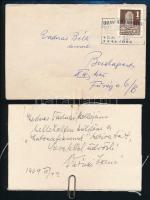 1969 Várnai Zseni (1890-1981) költőnő "Katonafiamnak" című versének későbbi? kézirata, mel...