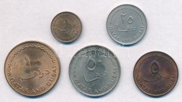 Katar és Dubaj 1966-1969. 1d-50d (5xklf) T:1-
Qatar and Dubai 1966-1969. 1 Dirham - 50 Dirham (5xdi...