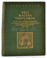 Szőnyi Ottó: Régi magyar templomok. Bp., Műemlékek Országos Bizottsága és a Magyar Könyvbarátok. Kiadói aranyozott egészvászon kötés, képekkel illusztrált, kissé kopottas állapotban.