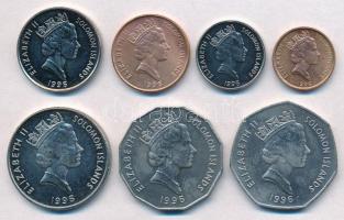 Salamon-szigetek 1996. 1c-1$ (7xklf) forgalmi sor T:1- Solomon Islands 1996. 1 Cent - 1 Dollar (7xdiff) coin set C:AU