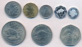 Seychelle-szigetek 1976. 1c-10R (8xklf) T:PP,1-
Seychelles 1976. 1 Cent - 10 Rupees (8xdiff) C:PP,A...