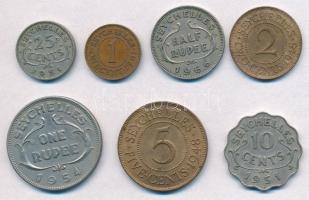 Seychelle-szigetek / Brit gyarmat 1948-1966. 1c-1R (7xklf) T:1-,2
Seychelles / British colony 1948-...