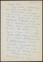 1981-1996 Vas Zoltán (1903-1983) 1956-os államminiszterrel egy jugoszláviai utazásáról szóló írásána...